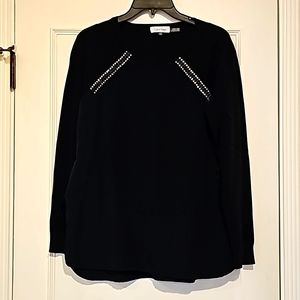 Calvin Klien Black top with decorative accent